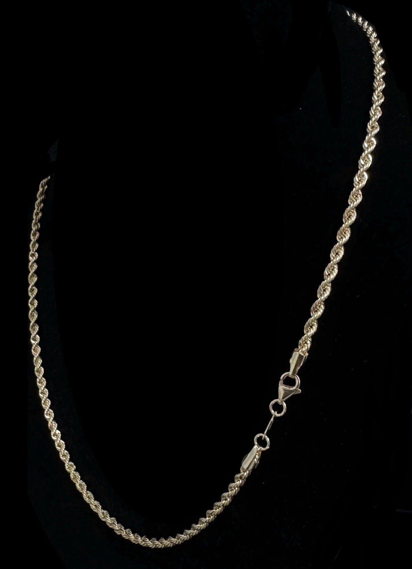 14K Gold Semi-Solid Rope Chain