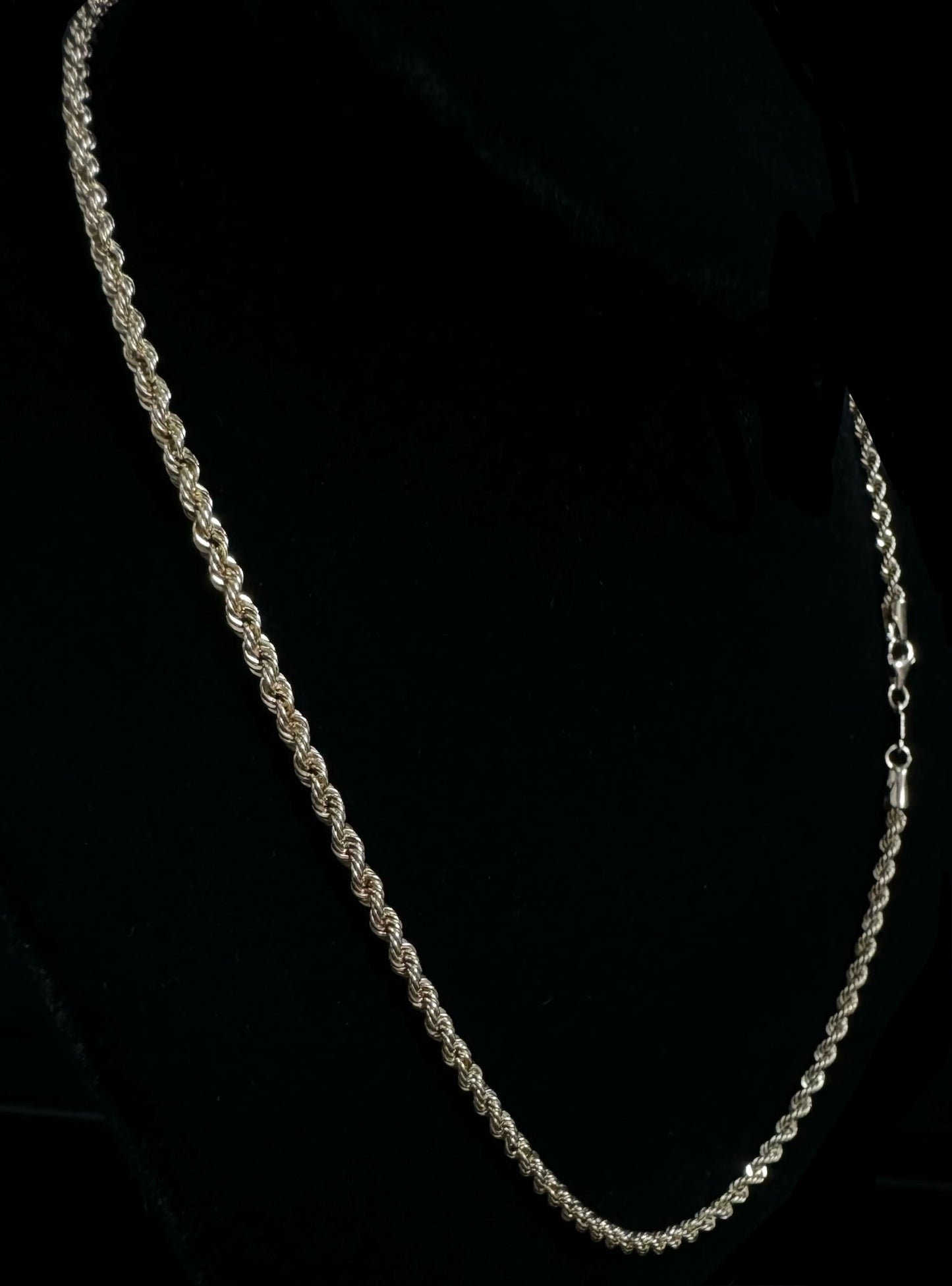 14K Gold Semi-Solid Rope Chain