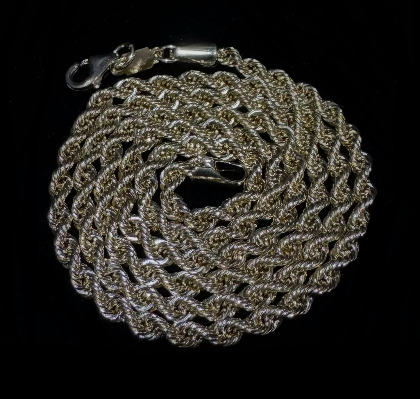 14K Gold Semi-Solid Rope Chain