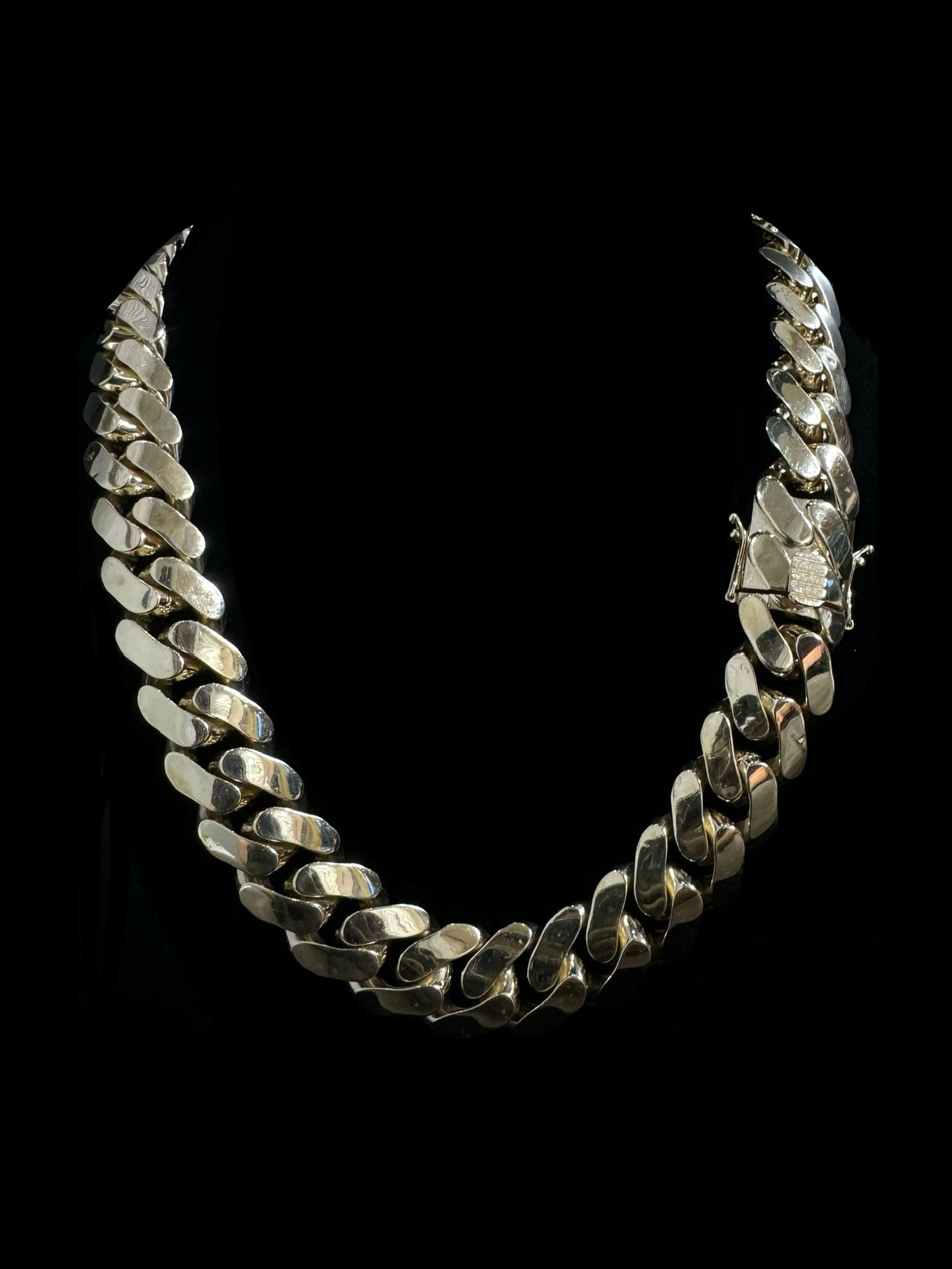 14K Gold Hollow Miami Cuban Link Chain