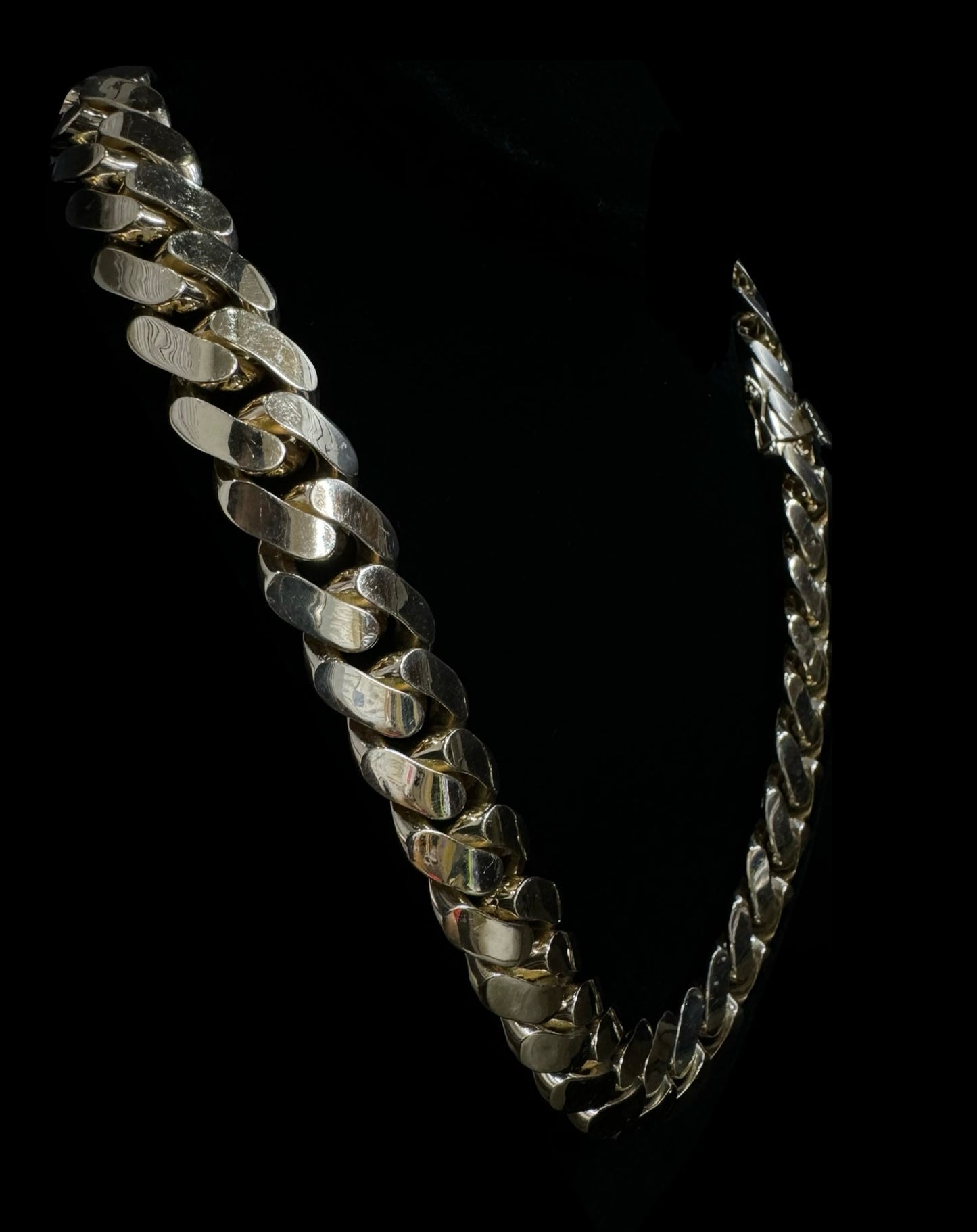 14K Gold Hollow Miami Cuban Link Chain