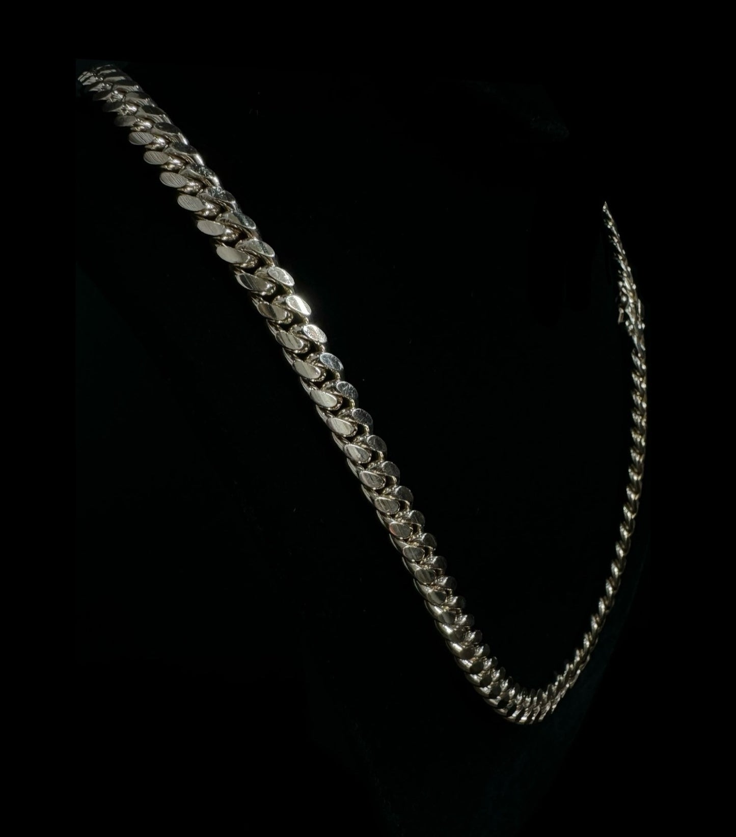 14K Gold Solid Miami Cuban Link Chain